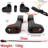 Maxbell Motorcycle Turn Light Brackets Accs Turn Light Light Set Turn Light Mount Brackets orange