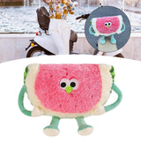 Maxbell Generic Car Headrest Pillow Plush Cartoon Watermelon for Most Cars Head Rest