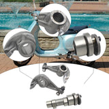 Maxbell Camshaft cam Shaft and Rocker Arm Sturdy Replacing for Vespa LX 125 150