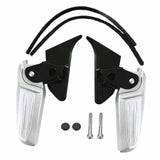 Maxbell Motorcycle Foot Pegs Rustproof Foot Supports for Motorcycle Spare Parts Silver