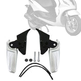 Maxbell Motorcycle Foot Pegs Rustproof Foot Supports for Motorcycle Spare Parts Silver