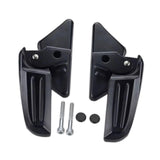 Maxbell Motorcycle Passenger Footrest Aluminum Alloy Rearset for Vespa Black