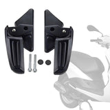 Maxbell Motorcycle Passenger Footrest Aluminum Alloy Rearset for Vespa Black
