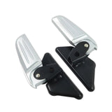 Maxbell Motorcycle Passenger Footrest Aluminum Alloy Rearset for Vespa Argent