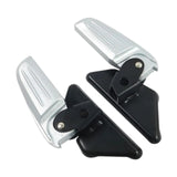 Maxbell Motorcycle Passenger Footrest Aluminum Alloy Rearset for Vespa Argent