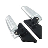 Maxbell Motorcycle Passenger Footrest Aluminum Alloy Rearset for Vespa Argent