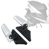 Maxbell Motorcycle Passenger Footrest Aluminum Alloy Rearset for Vespa Argent