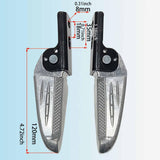 Maxbell 2Pcs Motorcycle Rear Passenger Foot Pegs Easy to Install Replaces Pedal Pads