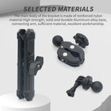 Maxbell Motorcycle Action Camera Mount for Panoramic Cameras Driving Recorders