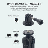 Maxbell Motorcycle Action Camera Mount for Panoramic Cameras Driving Recorders