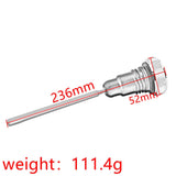Maxbell Oil Dipstick Replace Tank Plug for Harley Motorcycle Fxd Dyna 2006-2017 Black