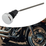Maxbell Oil Dipstick Replace Tank Plug for Harley Motorcycle Fxd Dyna 2006-2017 Silver