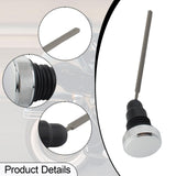 Maxbell Oil Dipstick Replace Tank Plug for Harley Motorcycle Fxd Dyna 2006-2017 Silver