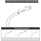 Maxbell Bicycle Brake Olive Connecting Insert Kit Parts Replace Aluminum Alloy Olive