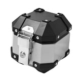 Maxbell Generic Motorcycle Top Case 5L Storage Trunk for Motorcycle Accessories Silver