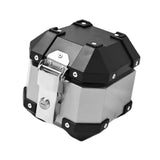 Maxbell Generic Motorcycle Top Case 5L Storage Trunk for Motorcycle Accessories Silver