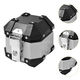 Maxbell Generic Motorcycle Top Case 5L Storage Trunk for Motorcycle Accessories Silver