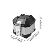 Maxbell Generic Motorcycle Top Case 5L Storage Trunk for Motorcycle Accessories Silver