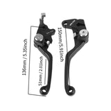 Maxbell Clutch Brake Handle Levers Perch Hand Levers for Drz250 Drz400SM Black