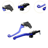 Maxbell Clutch Brake Handle Levers Perch Hand Levers for Drz250 Drz400SM Blue