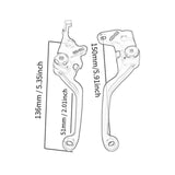 Maxbell Clutch Brake Handle Levers Perch Hand Levers for Drz250 Drz400SM Red