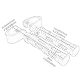 Maxbell Motorcycle Foot Pegs Bracket Foot Pedals for Electric Bicycle Motorbike