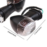 Maxbell 2x Motorcycle Lights Turn Signals Motorcycle Blinkers for 400R White