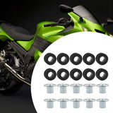 Maxbell 20 Pieces Shock Absorber Bush Bushing Grommets Damping Kit for Kawasaki
