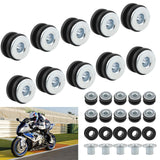 Maxbell 20 Pieces Shock Absorber Bush Bushing Grommets Damping Kit for Kawasaki