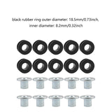 Maxbell 20 Pieces Shock Absorber Bush Bushing Grommets Damping Kit for Kawasaki