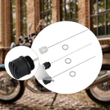 Maxbell Engine Oil Dipstick Motorcycle Engine Oil Cover Accessories 31.2cm/12.28inch silvery