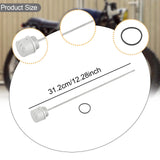 Maxbell Engine Oil Dipstick Motorcycle Engine Oil Cover Accessories 31.2cm/12.28inch silvery