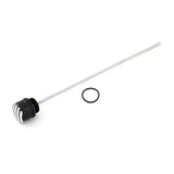 Maxbell Engine Oil Dipstick Motorcycle Engine Oil Cover Accessories 31.2cm/12.28inch black silvery