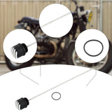 Maxbell Engine Oil Dipstick Motorcycle Engine Oil Cover Accessories 31.2cm/12.28inch black silvery
