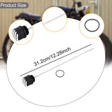 Maxbell Engine Oil Dipstick Motorcycle Engine Oil Cover Accessories 31.2cm/12.28inch black silvery
