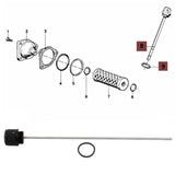 Maxbell Engine Oil Dipstick Motorcycle Engine Oil Cover Accessories 31.2cm/12.28inch black