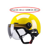 Maxbell Motorcycle Helmet Adjustable Half Shell Helmet for Scooter Bike Cycling