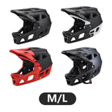 Maxbell Full Face Bike Helmet Fashion Bicycle Helmet for Cycling Riding Outdoor Black Red M