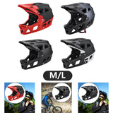 Maxbell Full Face Bike Helmet Fashion Bicycle Helmet for Cycling Riding Outdoor Black Red M