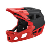 Maxbell Full Face Bike Helmet Fashion Bicycle Helmet for Cycling Riding Outdoor Black Red M