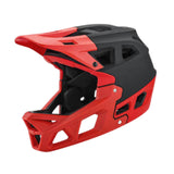 Maxbell Full Face Bike Helmet Fashion Bicycle Helmet for Cycling Riding Outdoor Black Red M