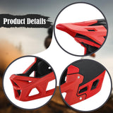 Maxbell Full Face Bike Helmet Fashion Bicycle Helmet for Cycling Riding Outdoor Black Red M