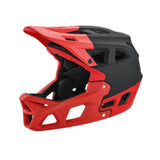Maxbell Full Face Bike Helmet Fashion Bicycle Helmet for Cycling Riding Outdoor Black Red L
