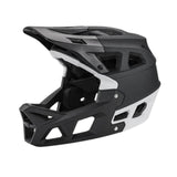 Maxbell Full Face Bike Helmet Fashion Bicycle Helmet for Cycling Riding Outdoor Black White L