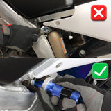 Maxbell Motorcycle Rear Shock Spanner Wrench Easy to Use Repair Tool Adjustment Tool 17x130mm