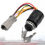 Maxbell Ignition Switch with Keys Replace 129572 3 Position Boat Ignition Components