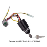 Maxbell Ignition Switch with Keys Replace 129572 3 Position Boat Ignition Components