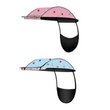 Maxbell Electric Motorcycle Canopy Cloth Easy to Install Universal Sunshade Umbrella Pink
