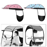 Maxbell Electric Motorcycle Canopy Cloth Easy to Install Universal Sunshade Umbrella Pink