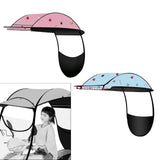 Maxbell Electric Motorcycle Canopy Cloth Easy to Install Universal Sunshade Umbrella Pink